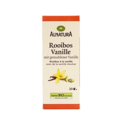 Alnatura バニラ風味のルイボスティー 1.5g×20包のパッケージ