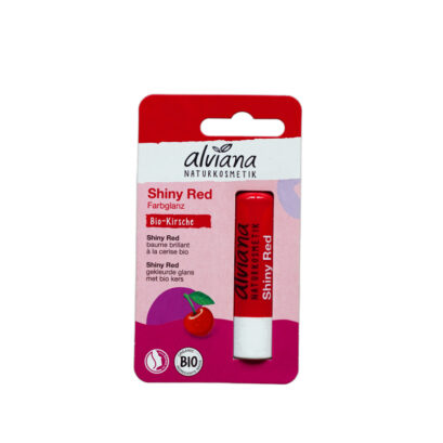 Alviana リップクリーム シャイニーレッド