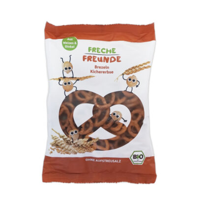 Freche Freunde ひよこ豆のプレッツェル 1歳から 75gのパッケージ