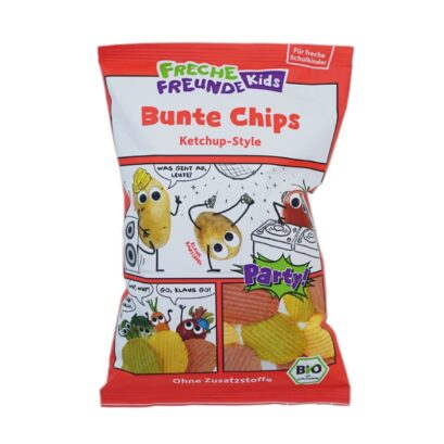 Freche Freunde（フレッヒェフロインデ）カラフルチップス　ケチャップ味 小学生向け 50gのパッケージ