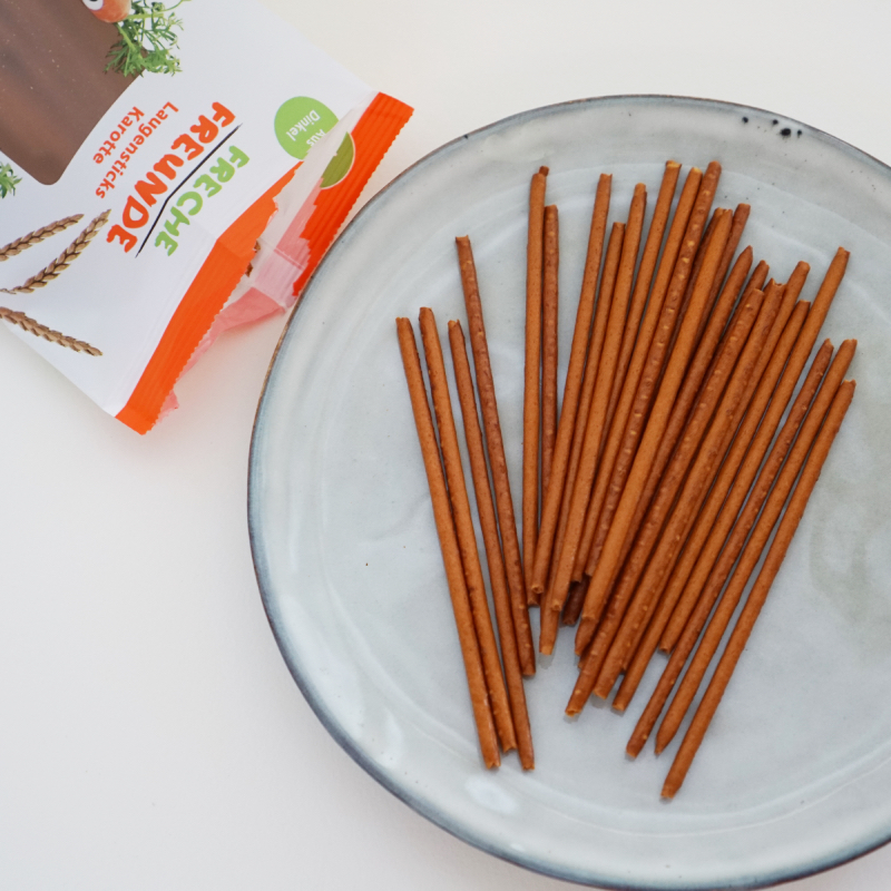 Freche Freunde にんじんプレッツェルスティック 1歳から 75gの中身