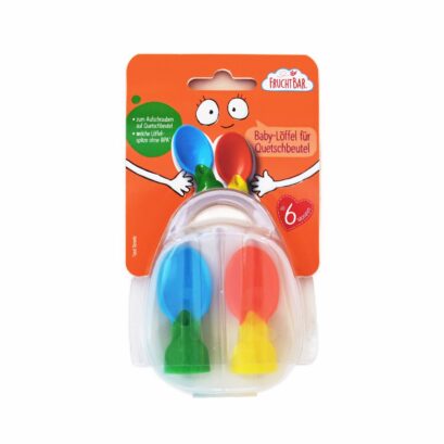 Fruchtbar（フルフトバー）ピューレ用ベビースプーン BPAフリー 2個セット ケース付き