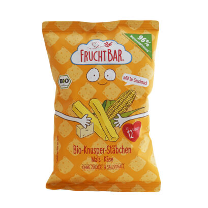 Fruchtbar(フルフトバー)サクサクコーンスティック チーズ味 12か月から 30gのパッケージ