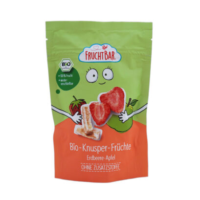 FruchtBar(フルフトバー) サクサク フリーズドライ・りんご&いちご 3歳から 15gのパッケージ