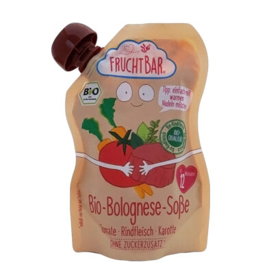 Fruchtbar（フルフトバー）ボロネーゼソース 12か月から 190gのパッケージ