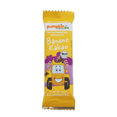 pumpkin organics シリアルバー バナナ&ココア 12か月から 20gのパッケージ